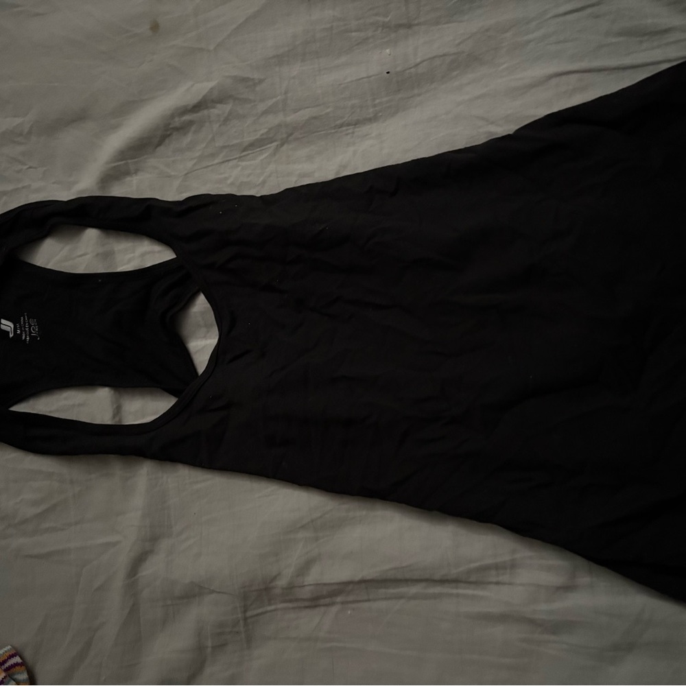 Black Backless Sporty TankTop